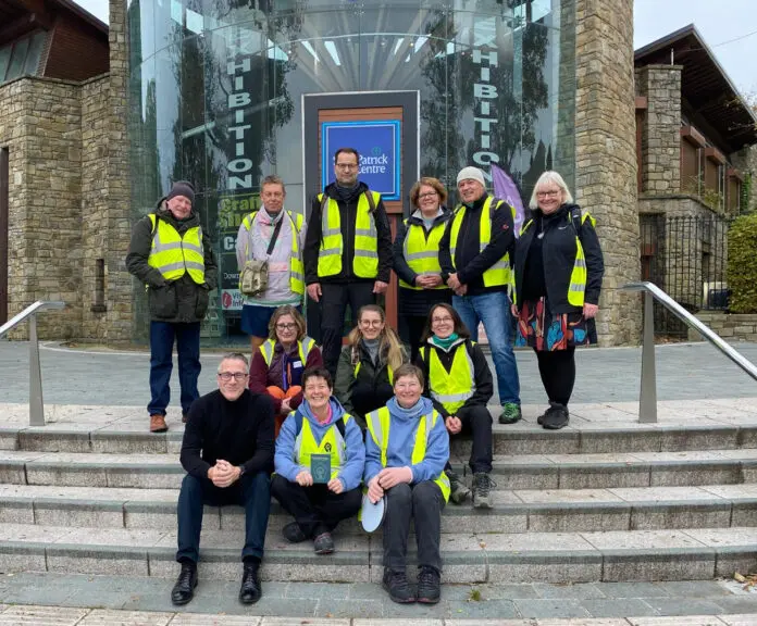 GERMAN AND SWISS JOURNALISTS ON THE TRAIL OF ST PATRICK IN NORTH