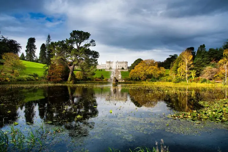 The stunning lake in front of Powerscourt Estate