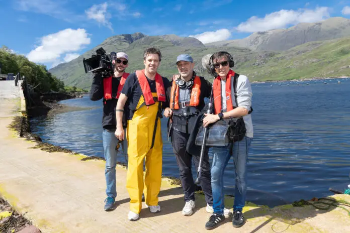 SERGIO OVER DE GRENS FILMING AT KILLARY FJORD