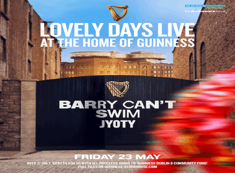 GUINNESS ANNOUNCES FINAL ACTS FOR LOVELY DAYS  LIVE AT THE HOME OF GUINNESS