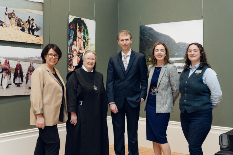 Kylemore Abbey, Connemara, welcomes Old Ireland in Colour exhibition to newly renovated Fordham Law Great Hall this Spring.