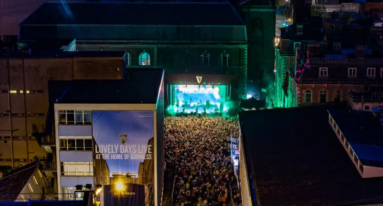 LOVELY DAYS LIVE AT THE HOME OF GUINNESS.