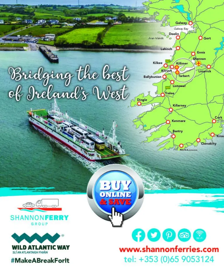 Bridging the best of Ireland’s West-Get 10% off with Shannon Ferries