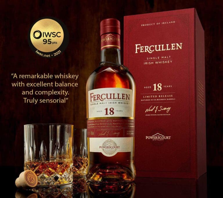 Fercullen Irish Whiskey wins Gold again at the International Wine & Spirits Competition