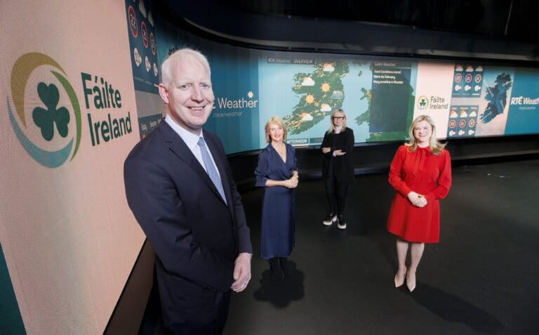 Fáilte Ireland announces sponsorship of RTÉ Weather to drive recovery of tourism sector 