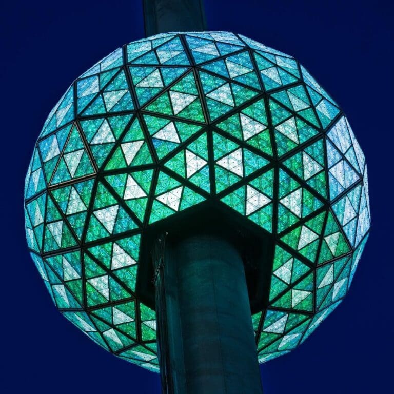 Time Square New Year’s Eve Ball 2023 Featuring 2688 Waterford Triangles
