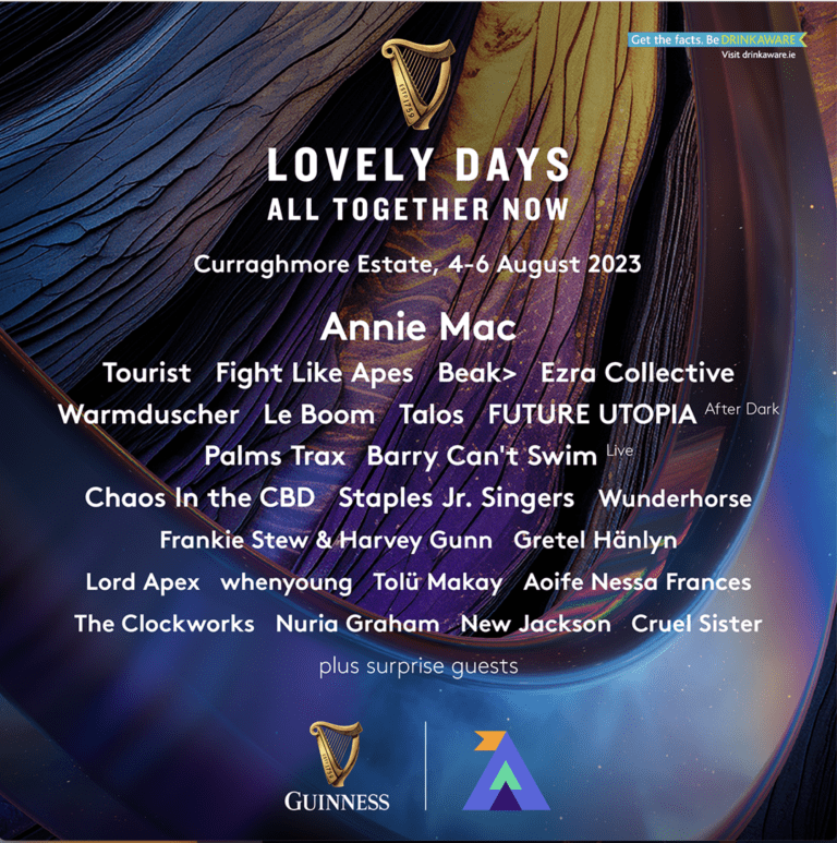 All Together Now and Guinness reveal new Lovely Days Stage and announce full line-up including special guest Annie Mac.