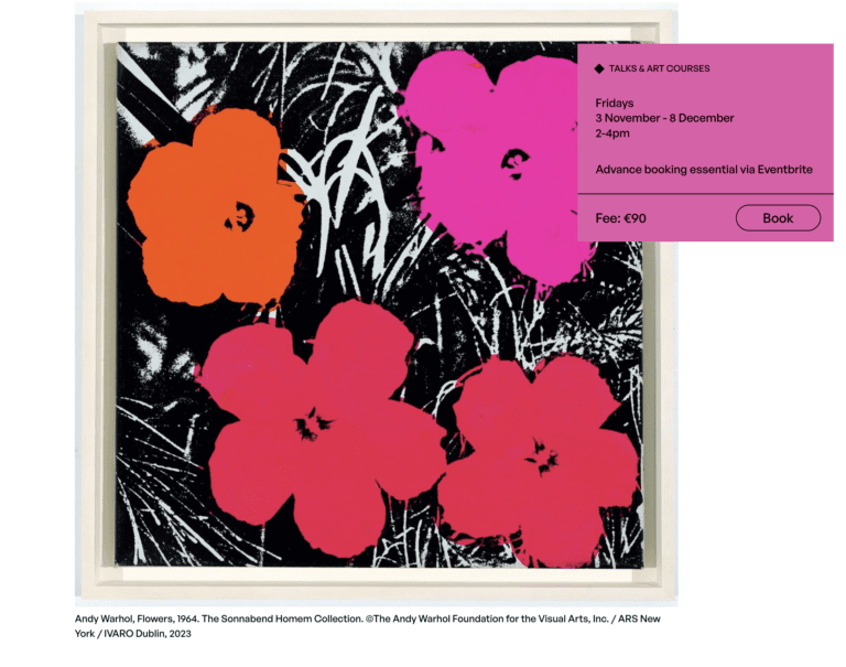 ART APPRECIATION COURSE: ANDY WARHOL AND THE NEW YORK ART SCENE