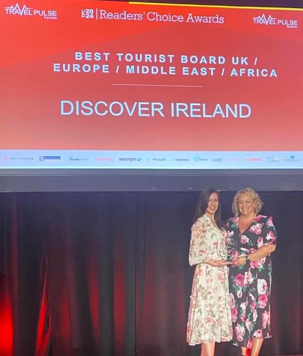 TOURISM IRELAND WINS ‘BEST TOURIST BOARD’ AWARD IN CANADA