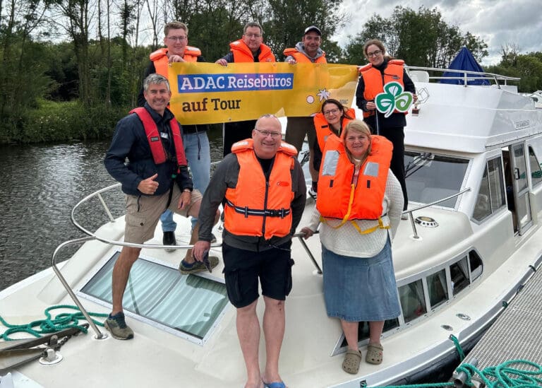 German travel agents cruise on the River Shannon