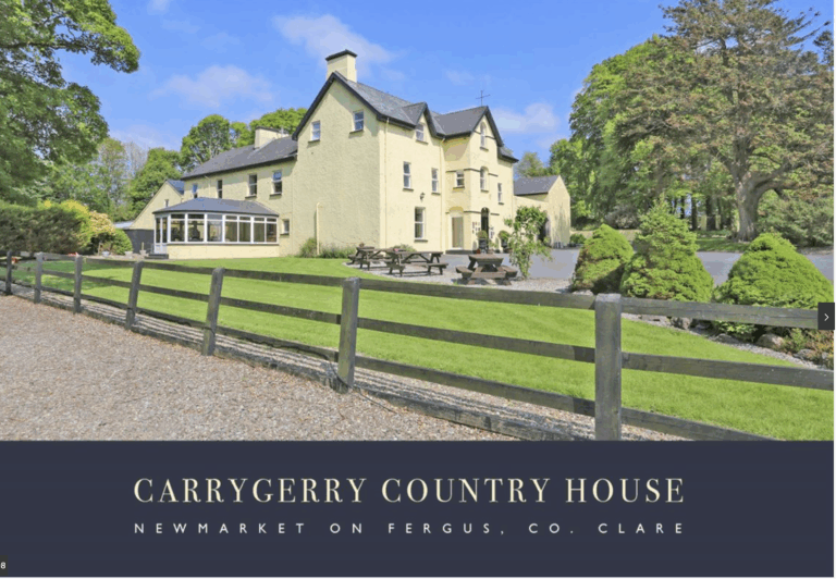 For Sale- Carrygerry House, Newmarket On Fergus, Ennis, County Clare POA V95 FE81 14 beds16 baths